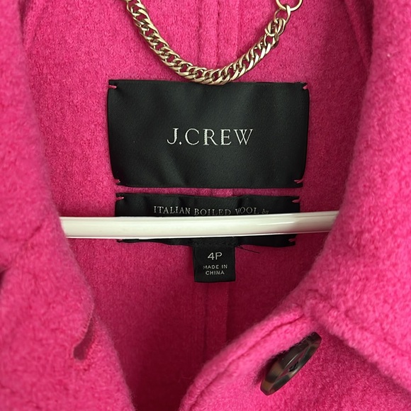 J. Crew Women's Vibrant Pink Trench Coat - Picture 3 of 3